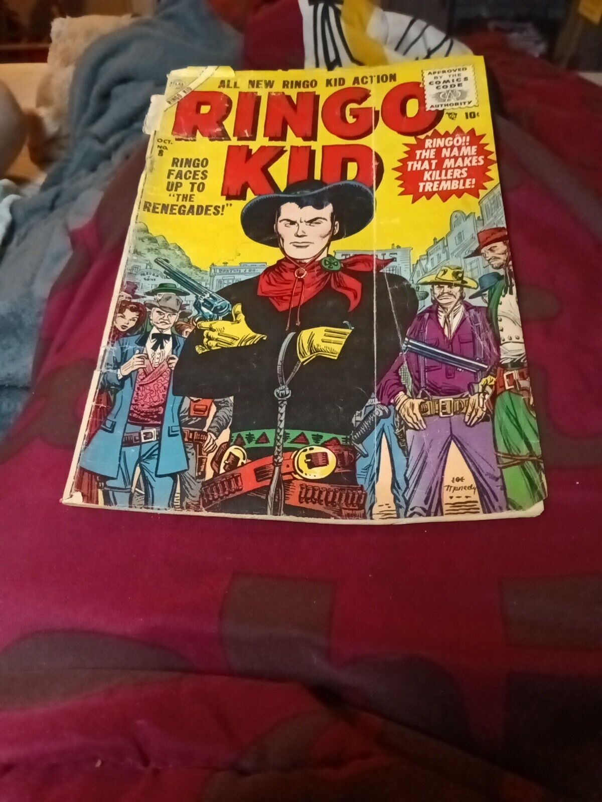 Ringo Kid Western #8 Atlas Comics 1955 Golden Age Hero Two Gun Colt Action Book