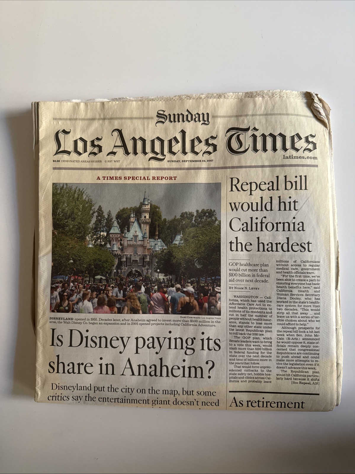 Los Angeles Times – Sunday, September 24, 2017 – Special Report Edition Los Angeles Times – Sunday, September 24, 2017 – Special Report Edition