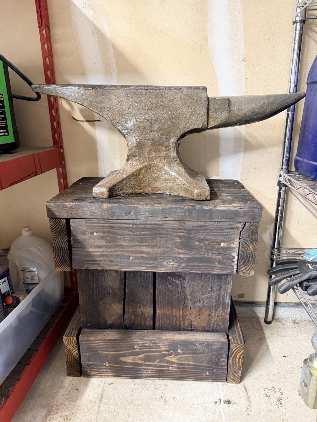 Antique 1917 Trenton Blacksmith Anvil 126.5 LB 90% Rebound Original Face USA