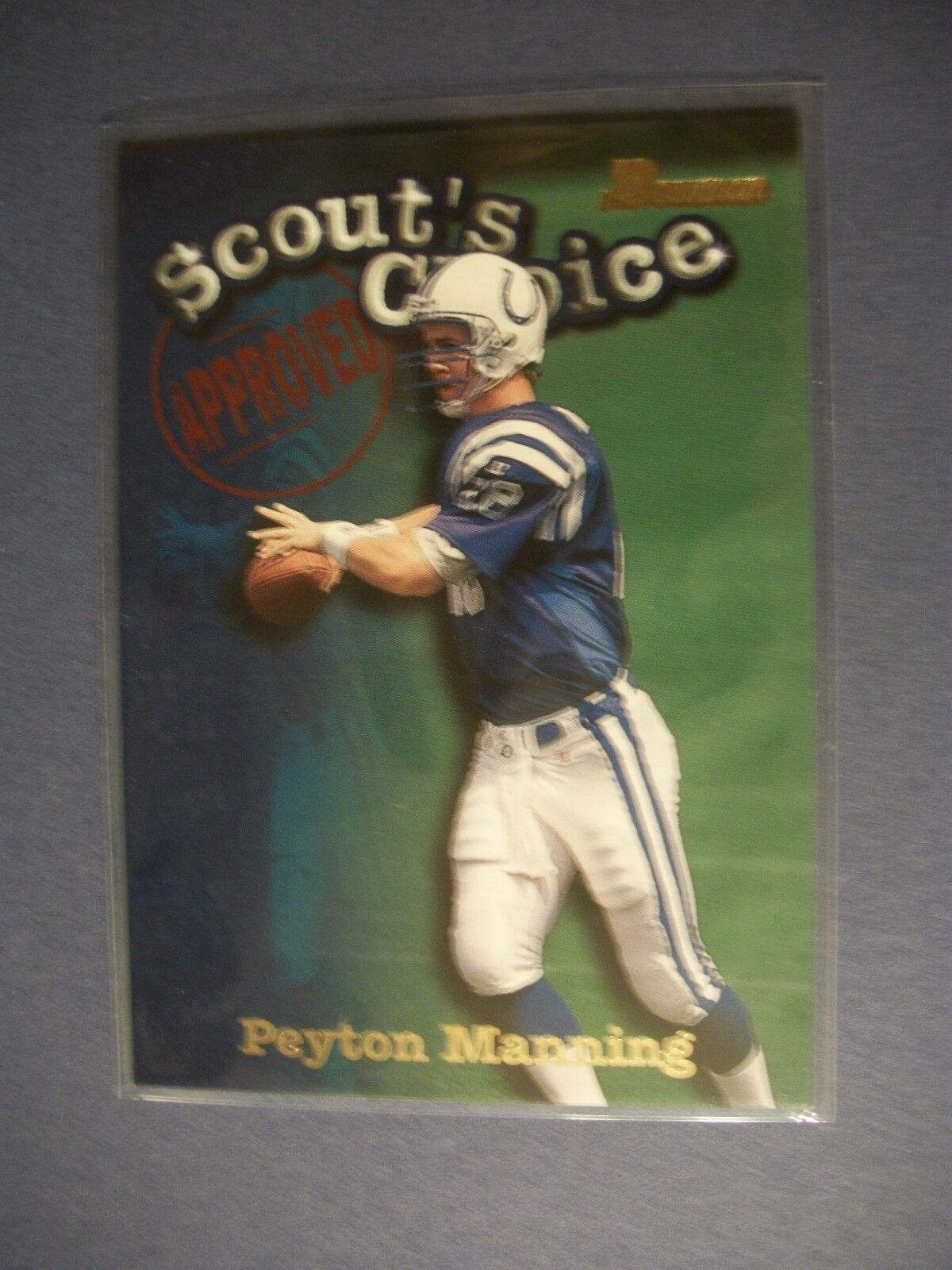 PEYTON MANNING 1998 Bowman Scout's Choice #SC1 RC Colts, Broncos