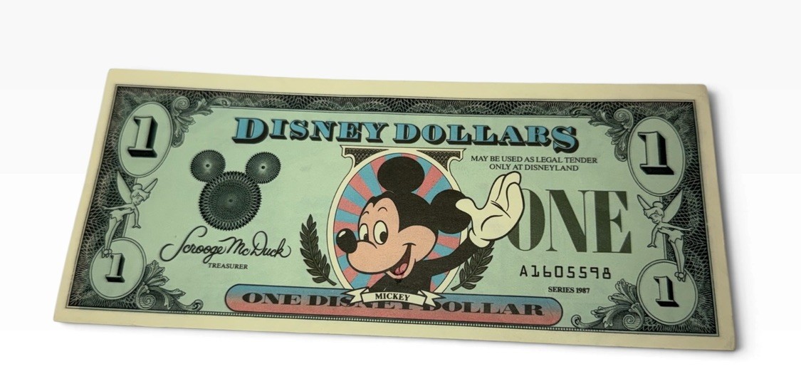 Disney Dollar $1 Mickey Waving 1987 A Series MINT. RARE Disney Dollar $1 Mickey Waving 1987 A Series MINT. RARE