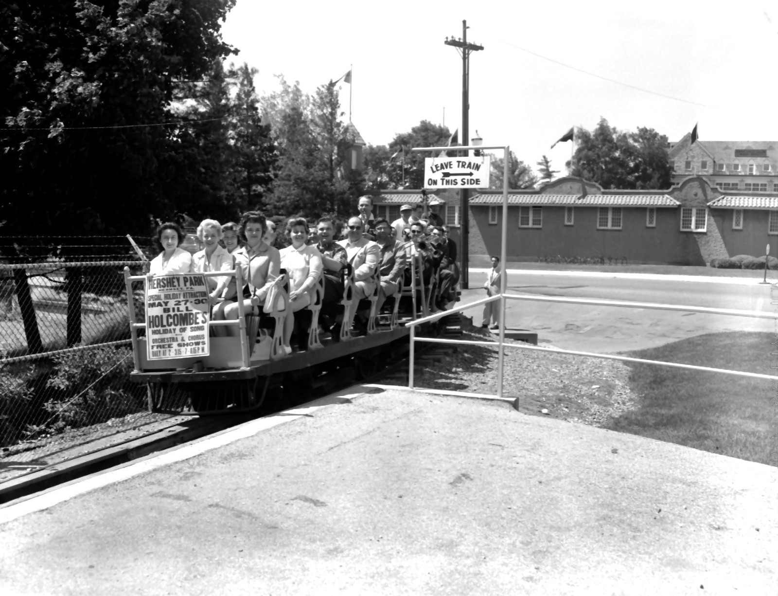 Vintage ROLLER COASTER ADVERTISING Negative 1950s HERSHEY PARK PA
