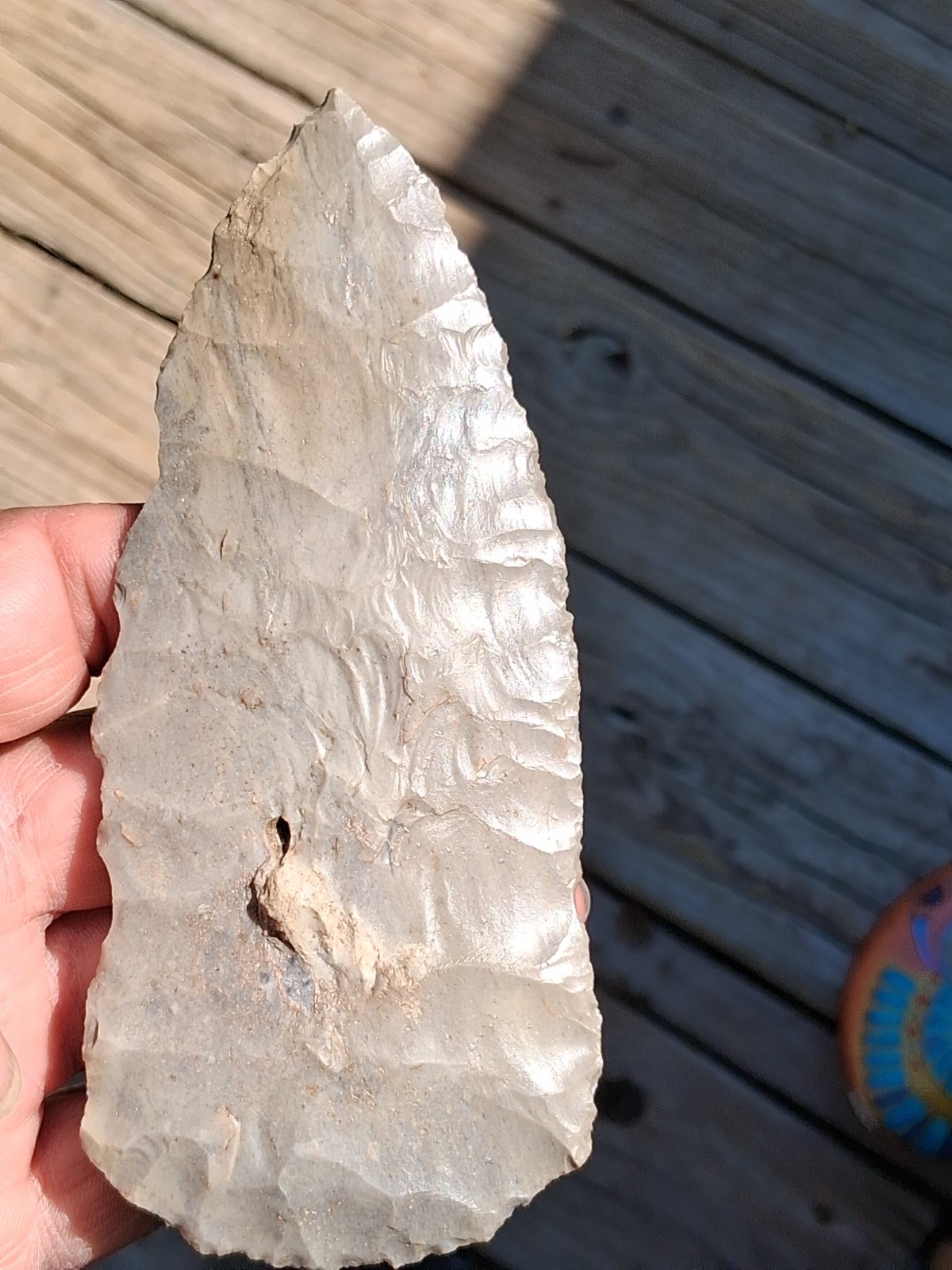 Late Paleo / early Archaic knife blade spear point indian artifact Late Paleo / early Archaic knife blade spear point indian artifact