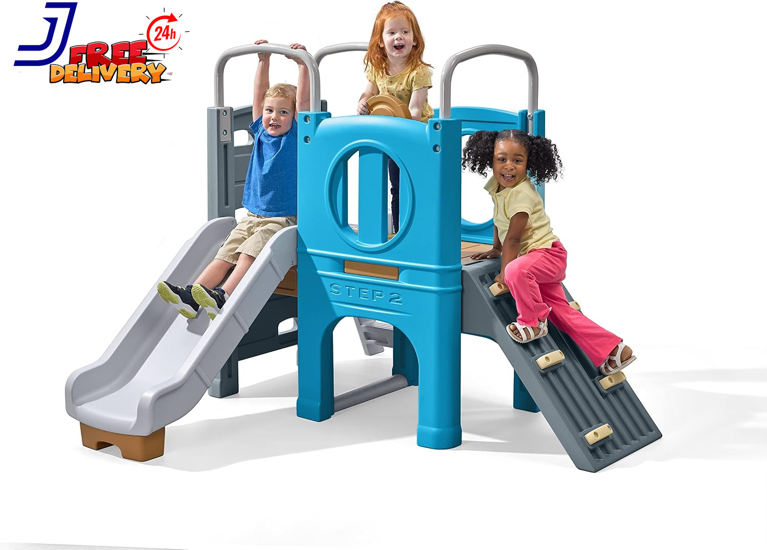 Step2 Scout & Slide Climber Kids Outdoor Playset Backyard Playground Set