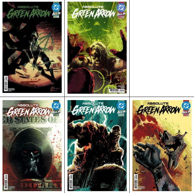 Absolute Green Arrow #1 2 3 4 5 MAIN Cover A Set LOT 2026 Absolute Green Arrow #1 2 3 4 5 MAIN Cover A Set LOT 2026