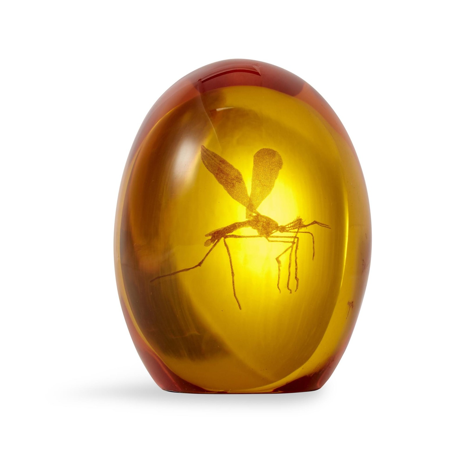 Jurassic Park Mosquito In Amber Resin Paper Weight | Measures 3 Inches Tall