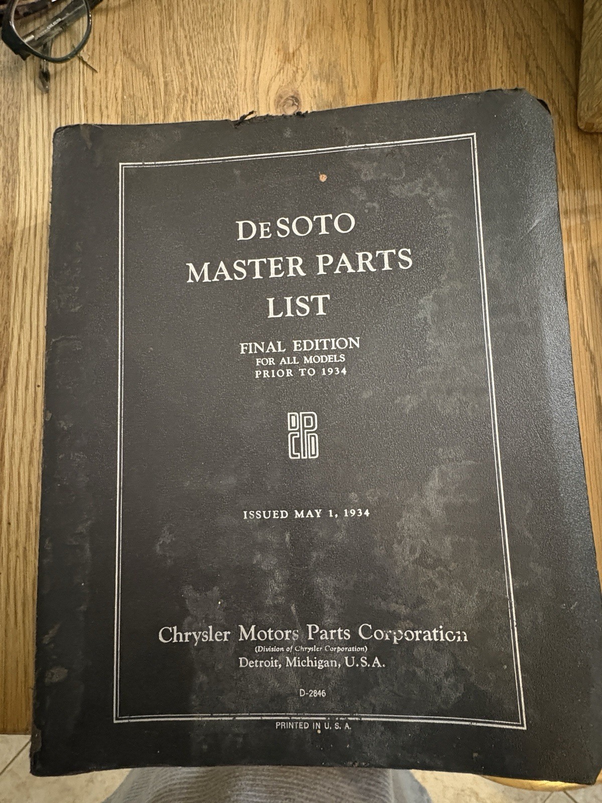 Original 1934 DeSoto Master Car Parts List Catalog Chrysler Original 1934 DeSoto Master Car Parts List Catalog Chrysler