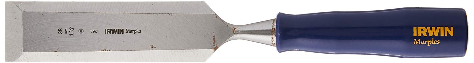 IRWIN Marples Beveled Edge Woodworking Chisel 1 1/2 inch High Carbon Steel Blade IRWIN Marples Beveled Edge Woodworking Chisel 1 1/2 inch High Carbon Steel Blade