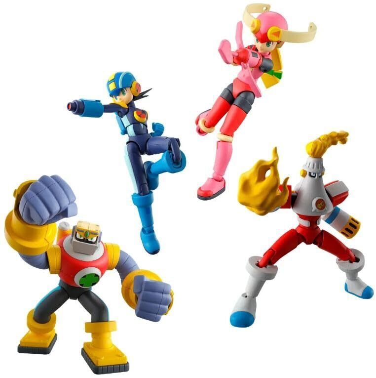 SMP Kit Makes Pose Mega Man EXE 01 BOX=4pcs Figure Set Bandai Japan Game Series