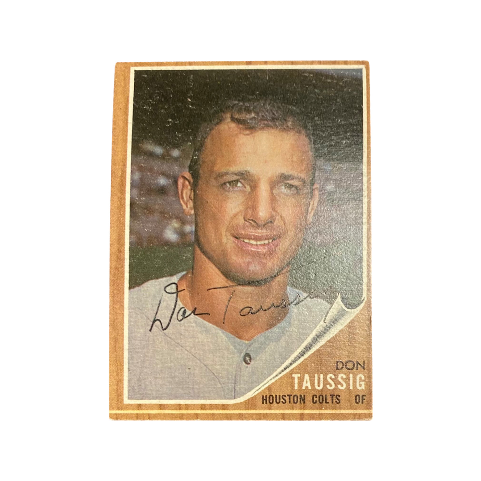 Don Taussig Topps Football Signed Card