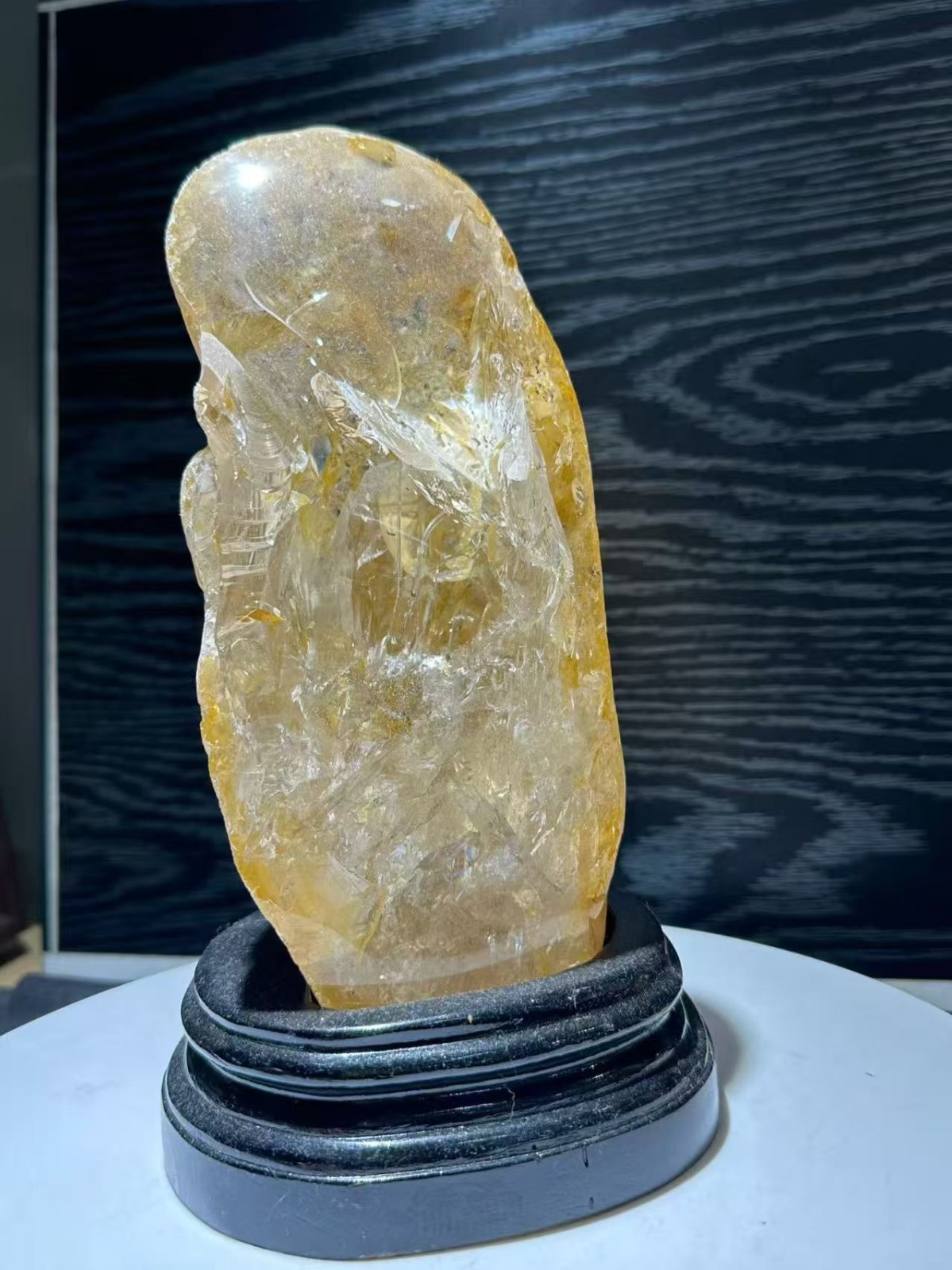 4.4LB Top Natural Fire Quartz Crystal Mineral Specimen Reiki Stand 4.4LB Top Natural Fire Quartz Crystal Mineral Specimen Reiki Stand