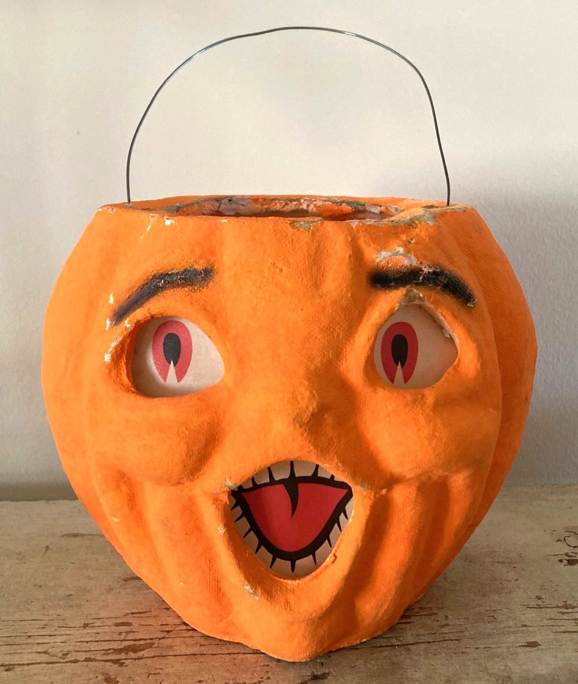 #2 - Vintage Halloween PUMPKIN JOL JACK-O-LANTERN - Choir Boy Pulp Paper