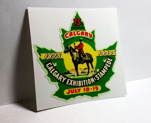 Calgary Exhibition & Stampede Canada Vintage Style Travel Decal / Vinyl Sticker Calgary Exhibition & Stampede Canada Vintage Style Travel Decal / Vinyl Sticker