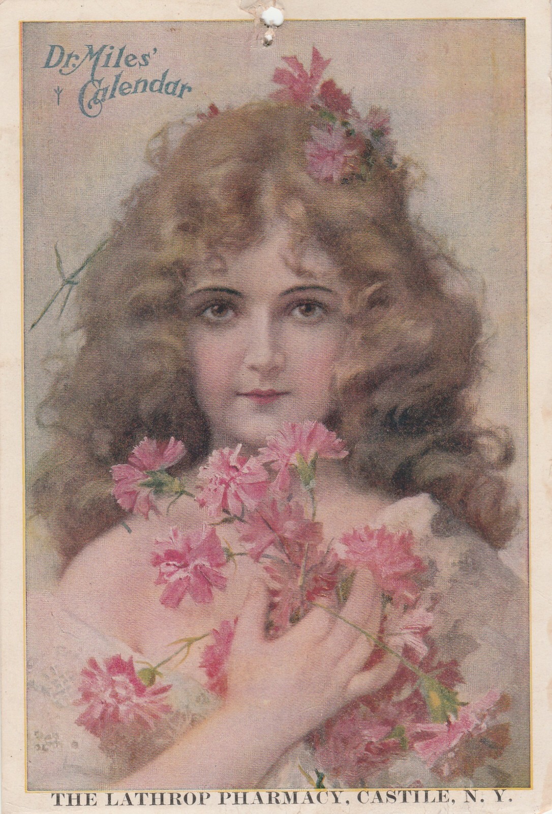 1890'S DR MILES ANTI PAIN PILLS MEDICATION ADVERTISING VICTORIAN HANGING CARD 1890'S DR MILES ANTI PAIN PILLS MEDICATION ADVERTISING VICTORIAN HANGING CARD
