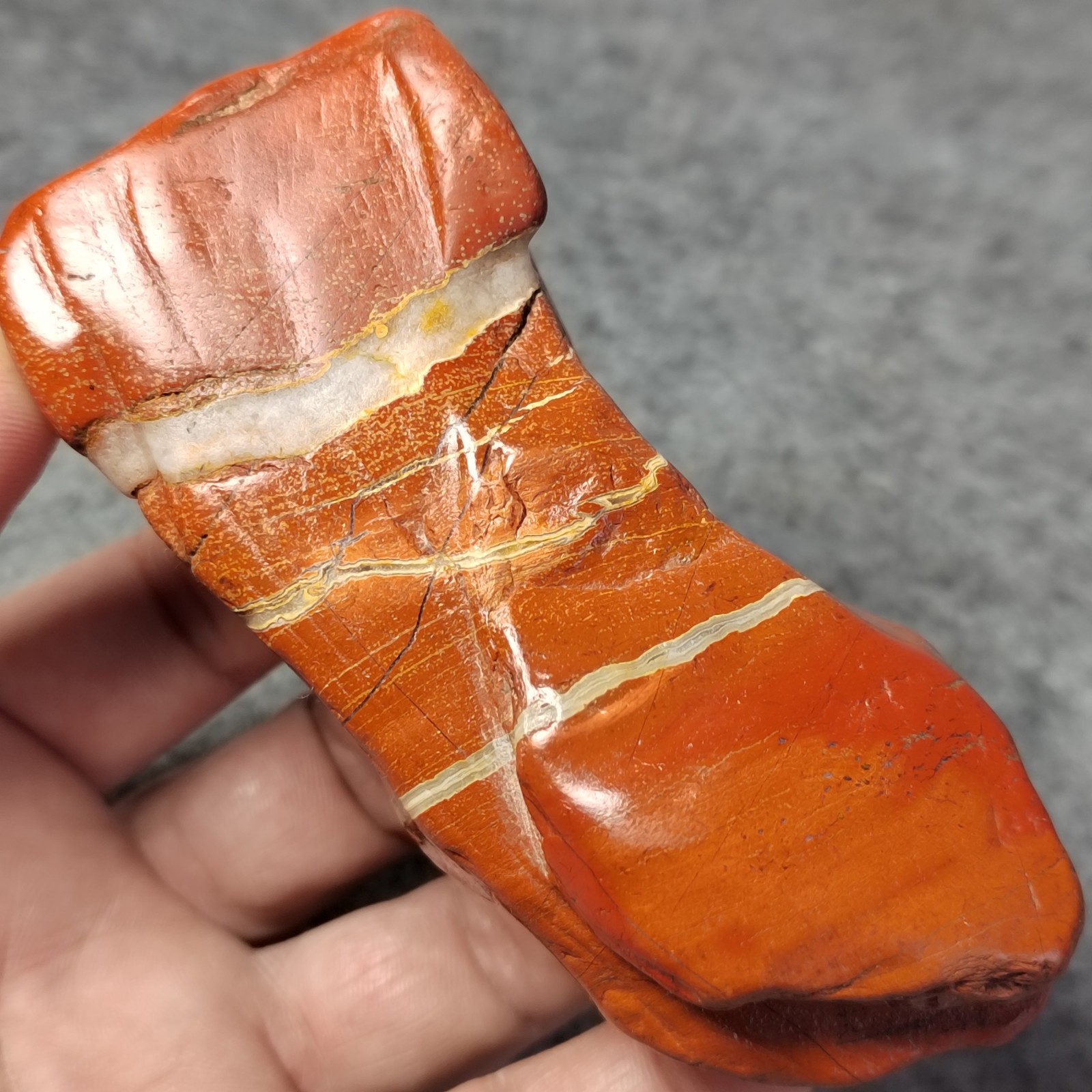 230g Beautiful Natural Stone Polished Red Jasper Mineral Specimen Display Piece