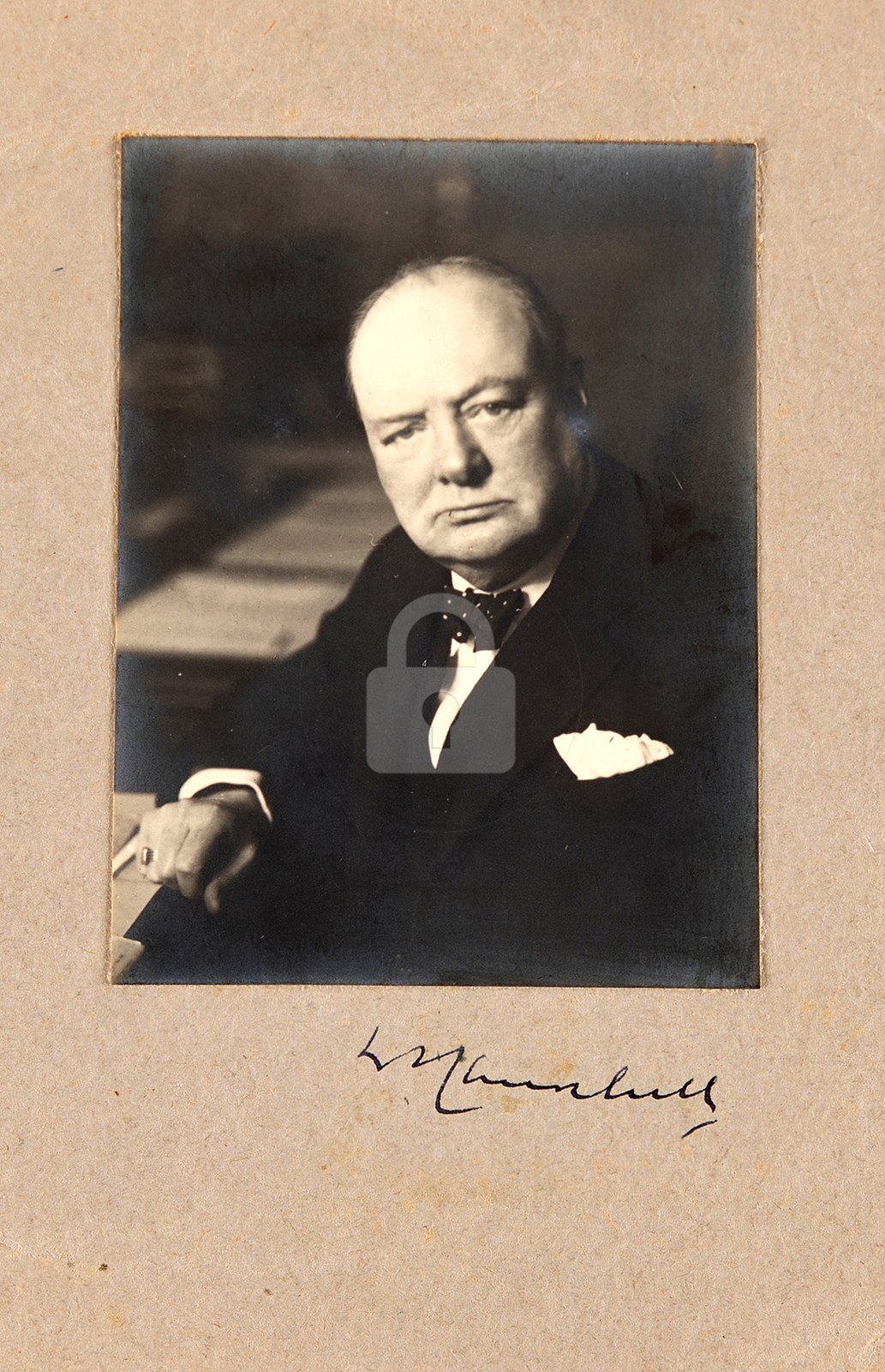 Winston Churchill Signed RPPC Photo Postcard Copy Winston Churchill Signed RPPC Photo Postcard Copy