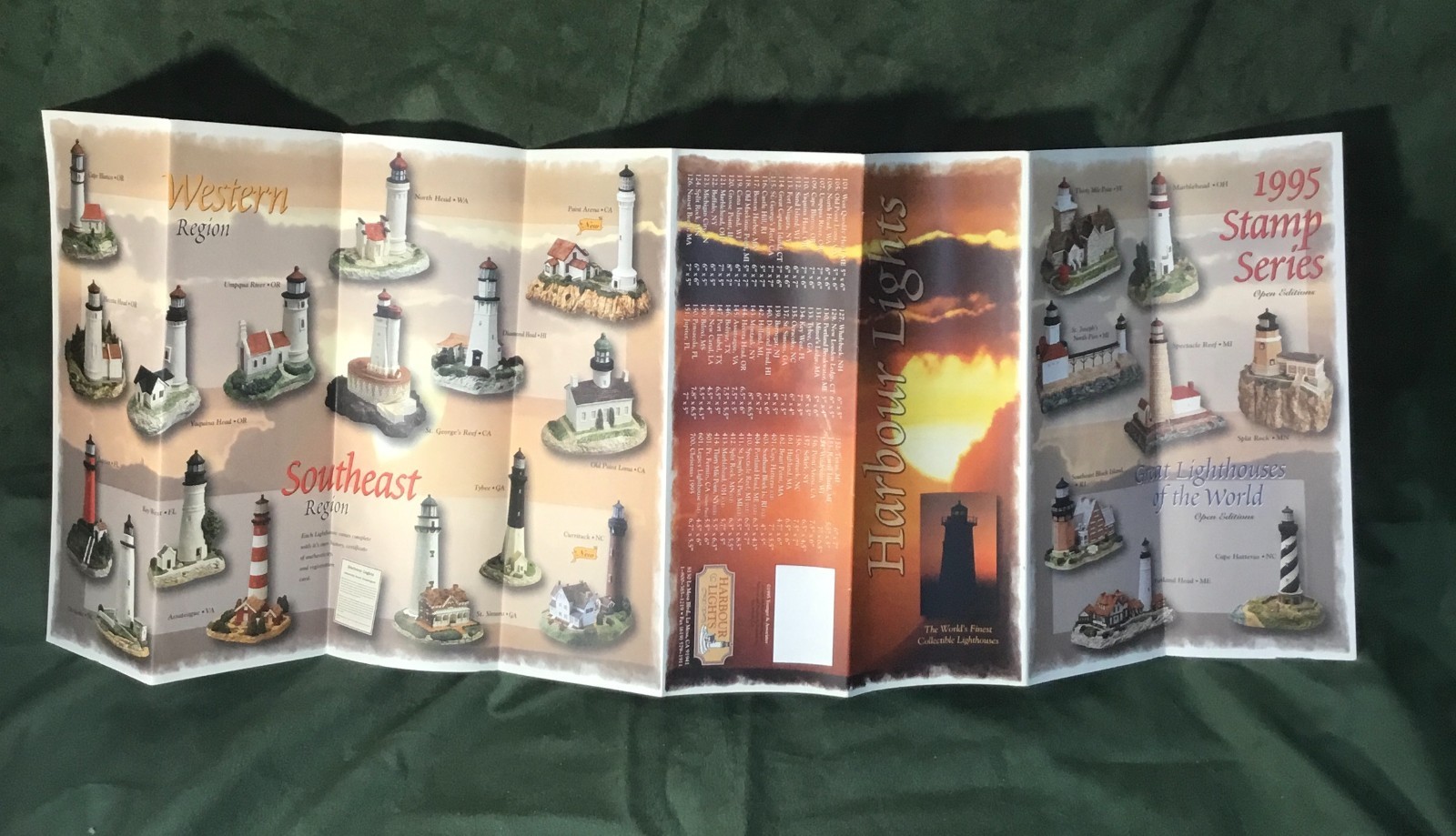 Harbour Lights Collectable Lighthouses Brochure 1995 Brand New