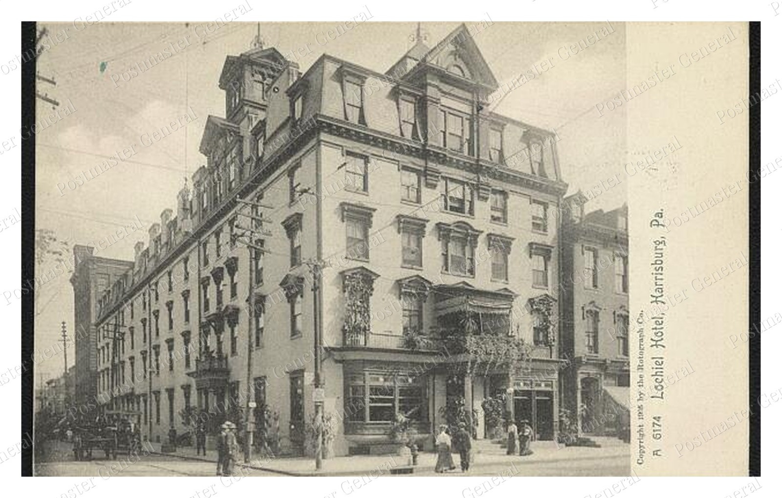 Harrisburg Pennsylvania Lochiel Hotel Standard Postcard COPY RPPC Harrisburg Pennsylvania Lochiel Hotel Standard Postcard COPY RPPC