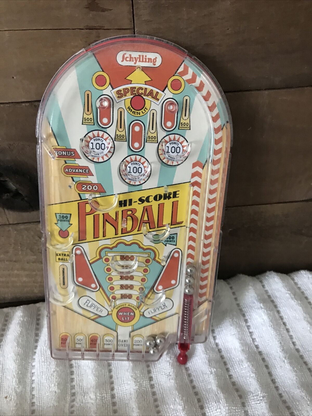 SCHYLLING Hi-Score handheld retro PINBALL game - vintage