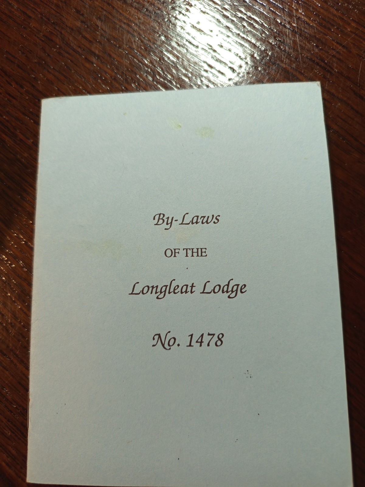 By-Laws of the Longleat Lodge No. 1478  Freemasonry  masonic/833