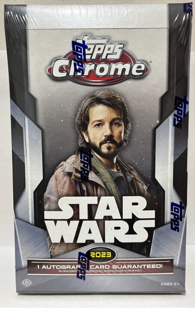 2023 TOPPS STAR WARS CHROME Sealed Hobby Box🔥1 Auto🔥In Hand Fast Ship🔥