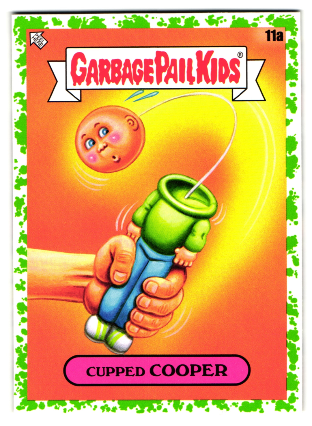 Kendama Cupped COOPER Garbage Pail Kids 2024 Kids At Play Green #11a Kendama Cupped COOPER Garbage Pail Kids 2024 Kids At Play Green #11a