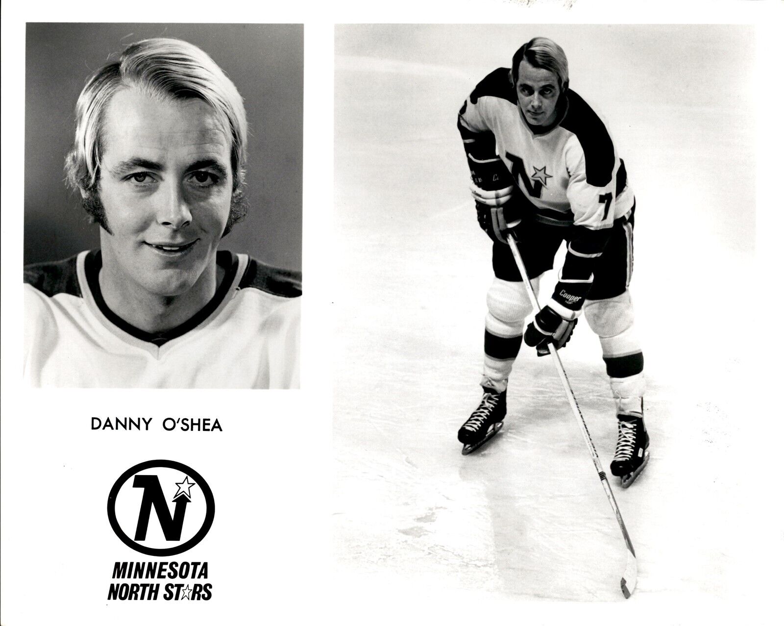 PF5 Original Photo DANNY O\'SHEA 1968-71 MINNESOTA NORTH STARS NHL HOCKEY CENTER