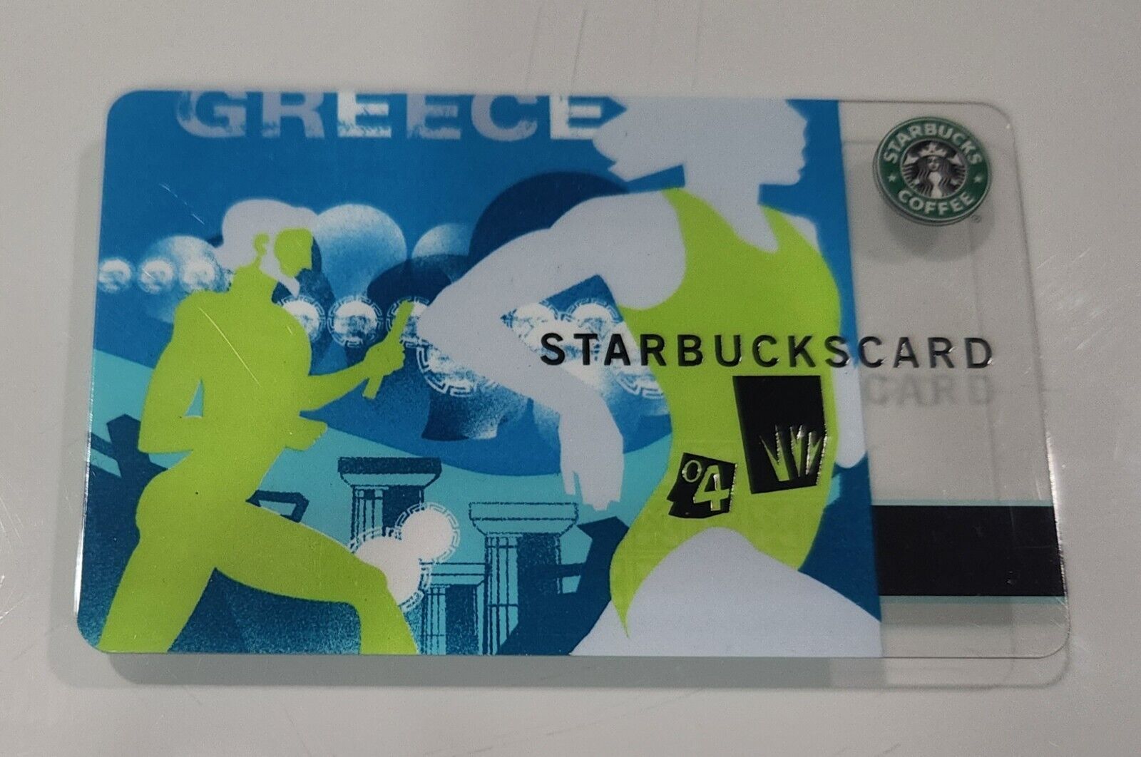 2004 Athens Greece Olympics Starbucks Gift Card - Unused - No Value