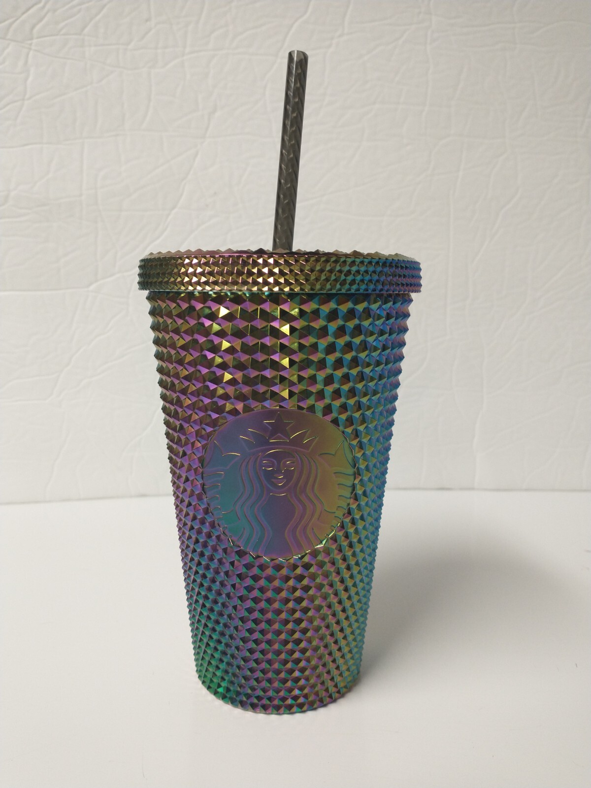 Starbucks Oil Slick Rainbow Studded Tumbler 16oz. Grande Cold Cup Fall 2023 Starbucks Oil Slick Rainbow Studded Tumbler 16oz. Grande Cold Cup Fall 2023