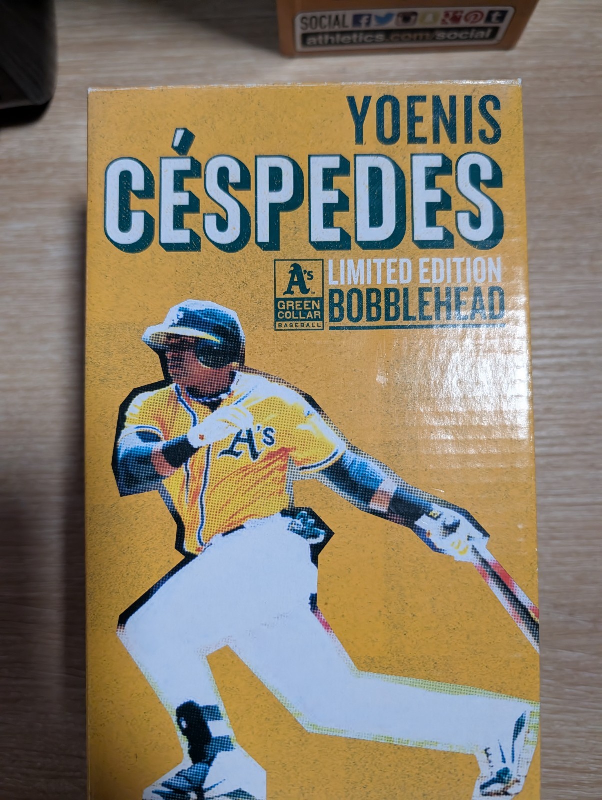 Oakland Athletics Yoenis Céspedes Limited Edition Bobblehead Baseball 2013 Oakland Athletics Yoenis Céspedes Limited Edition Bobblehead Baseball 2013