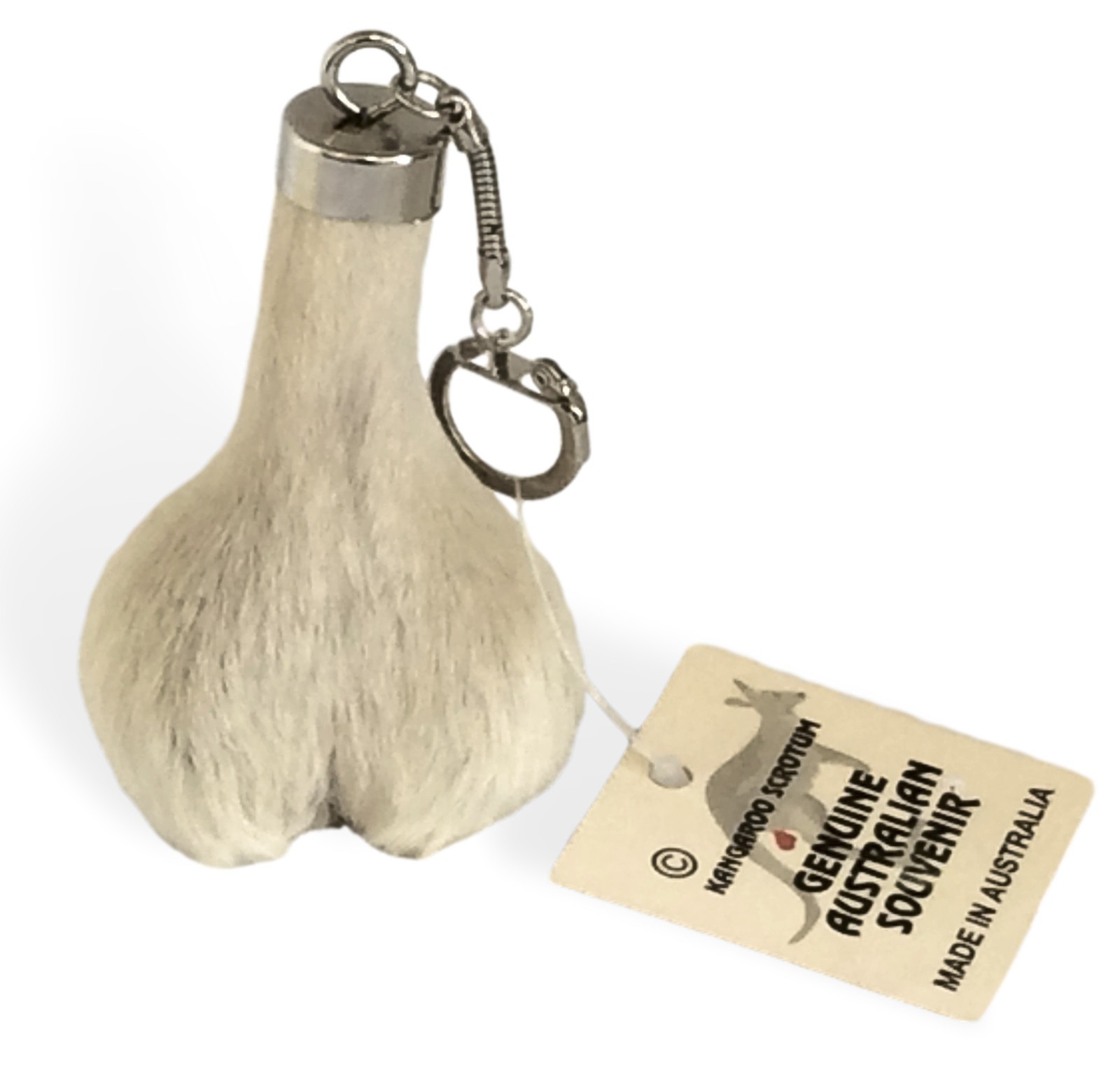 Australian Kangaroo Scrotum Keyring Australian Kangaroo Scrotum Keyring
