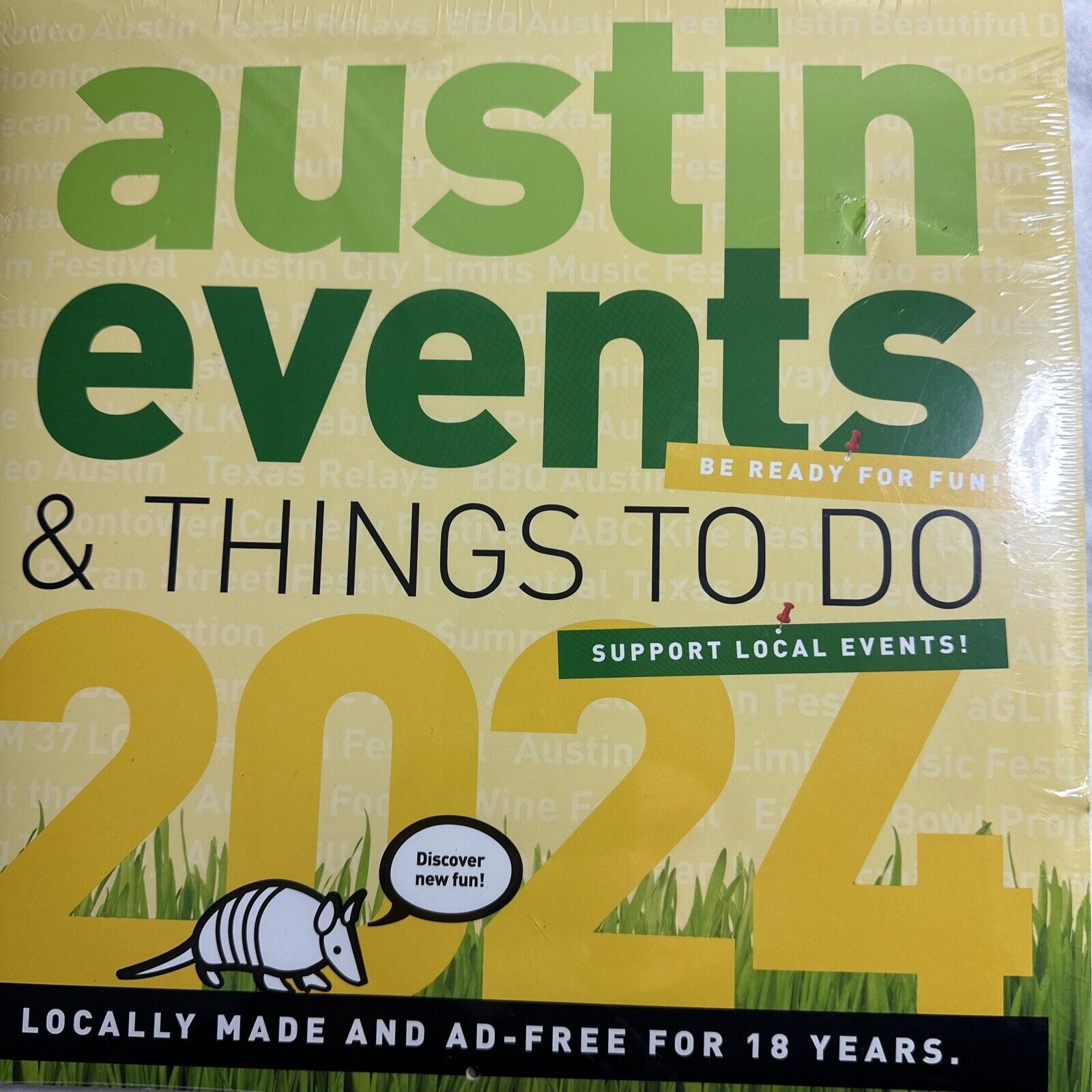Austin Texas Events Wall Calendar 2024 - Over 250 Austin Event Dates and 