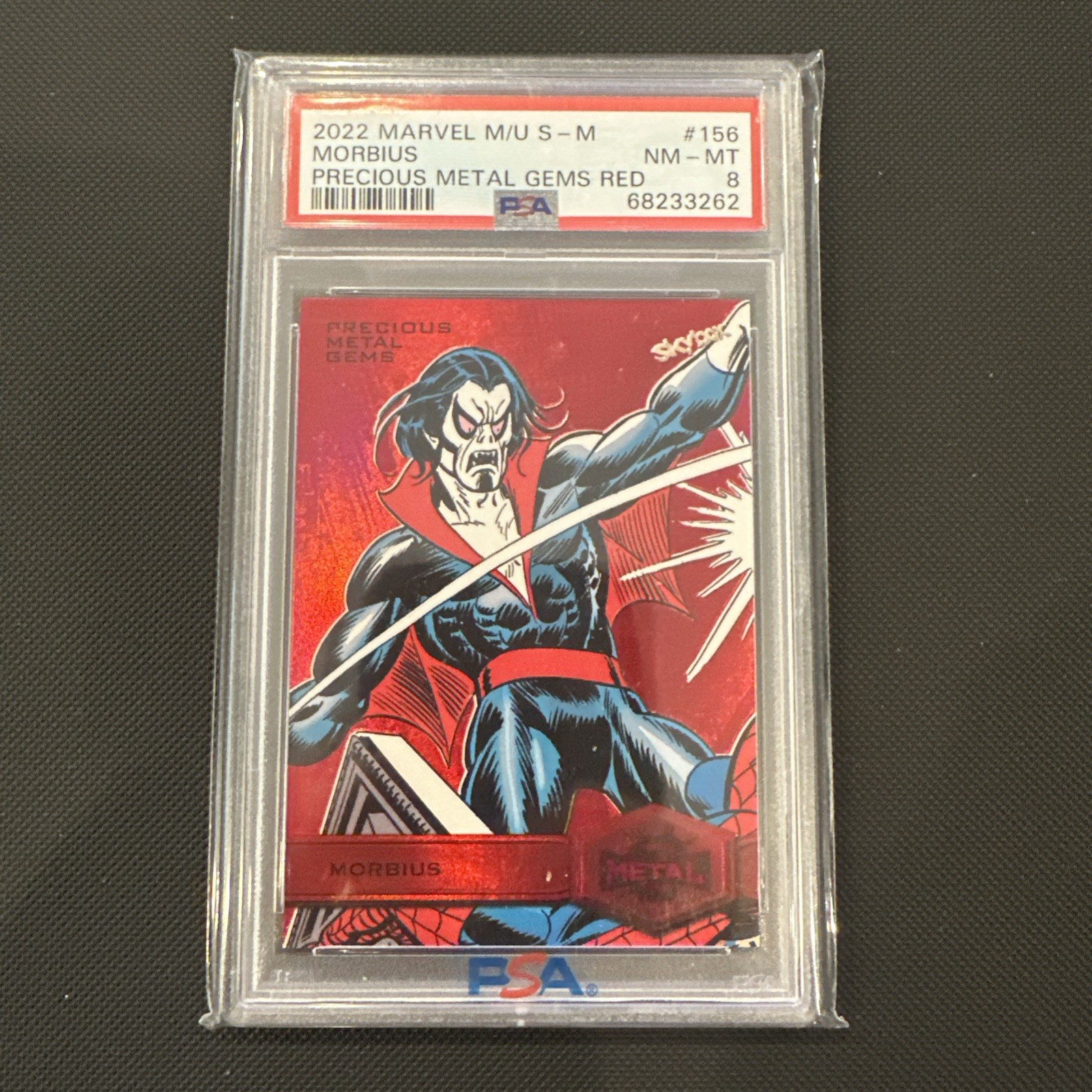 2021 Marvel Metal Universe Spider-man Red PMG Morbius /100 Precious Gem PSA 8 2021 Marvel Metal Universe Spider-man Red PMG Morbius /100 Precious Gem PSA 8