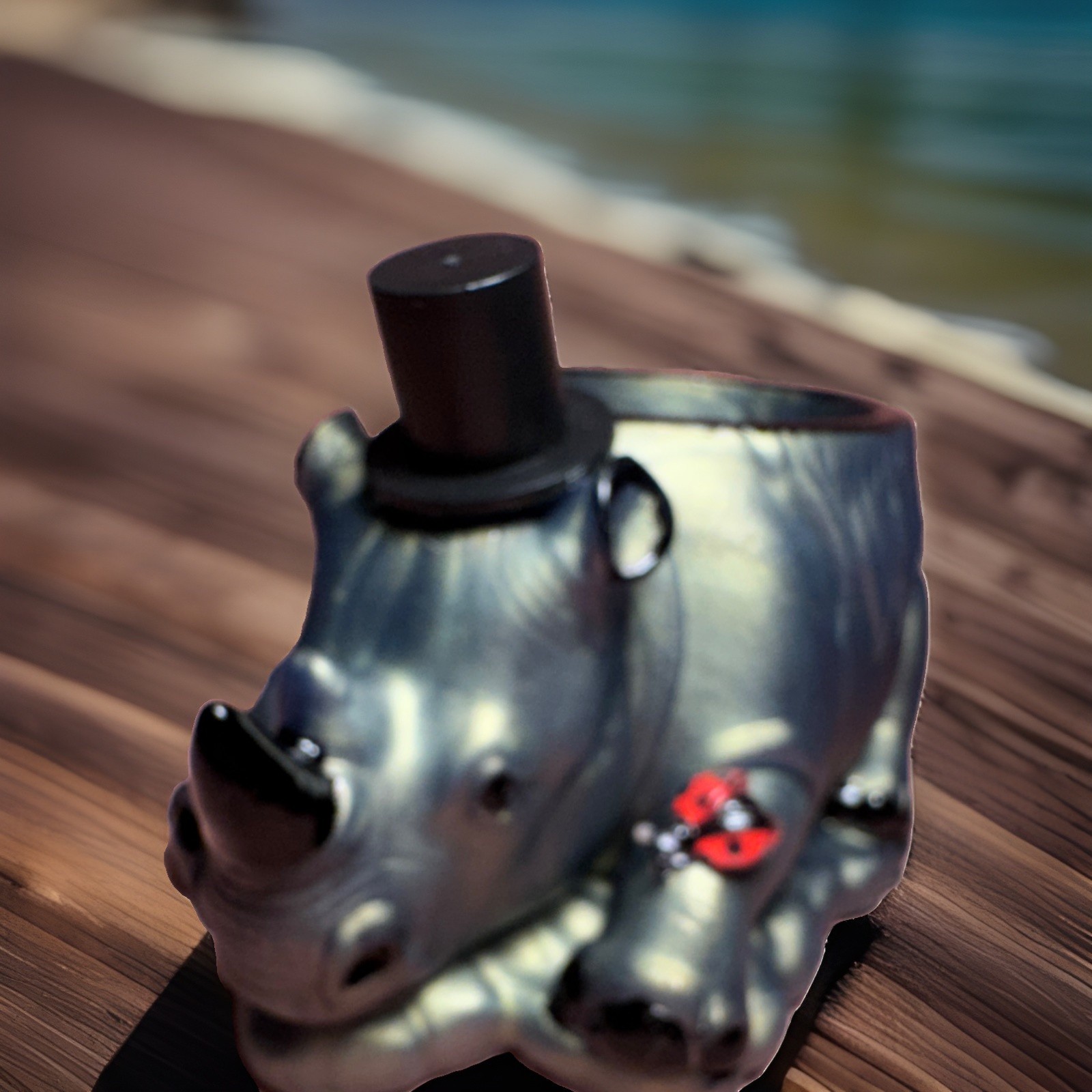 Hippo Figurine