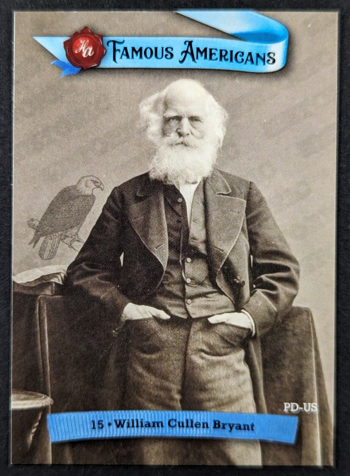 William Cullen Bryant Poetry Writer 2021 Famous American Card #15 (NM)