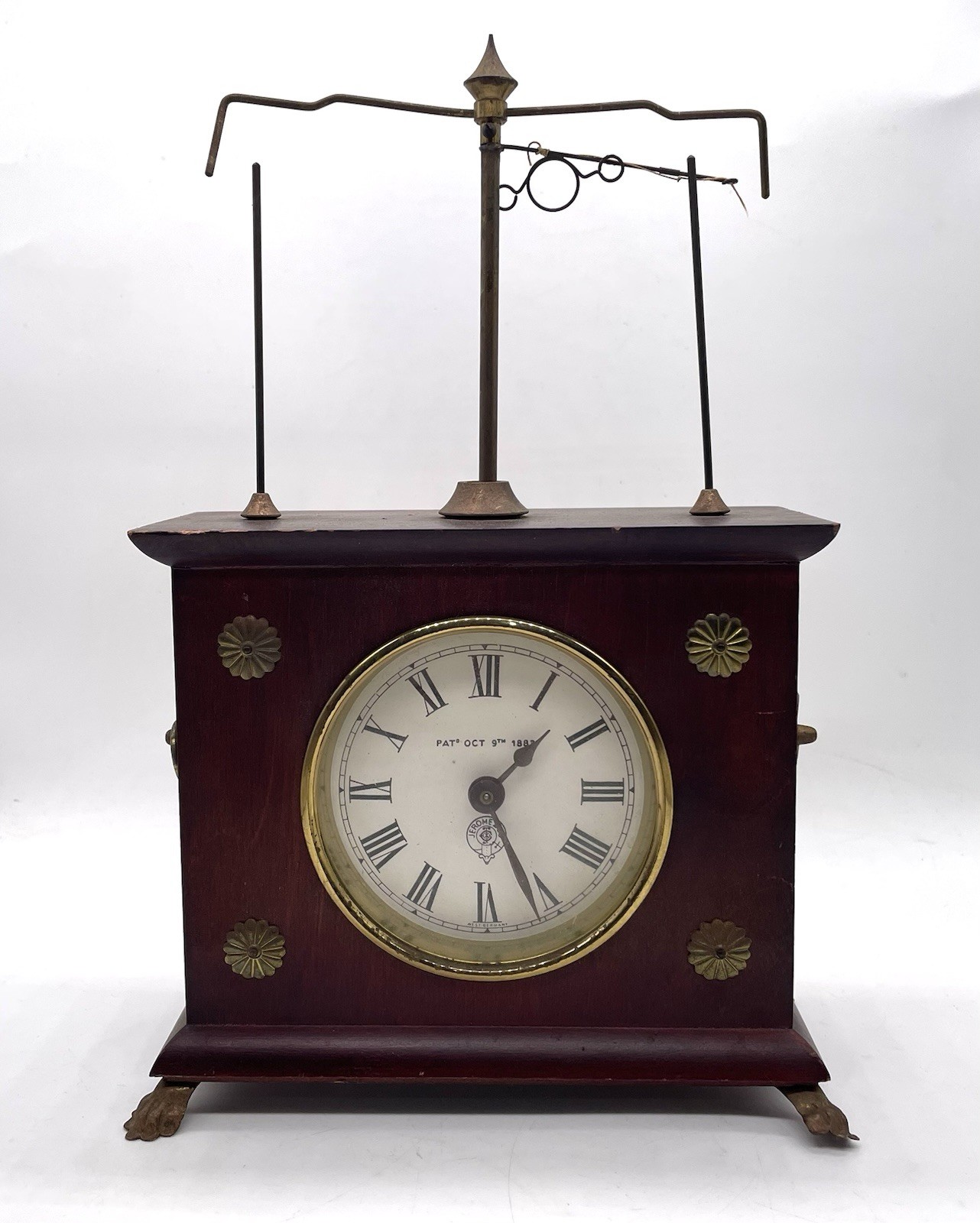 Vintage Jerome & Co. Horolovar Flying Pendulum Clock - Untested Vintage Jerome & Co. Horolovar Flying Pendulum Clock - Untested