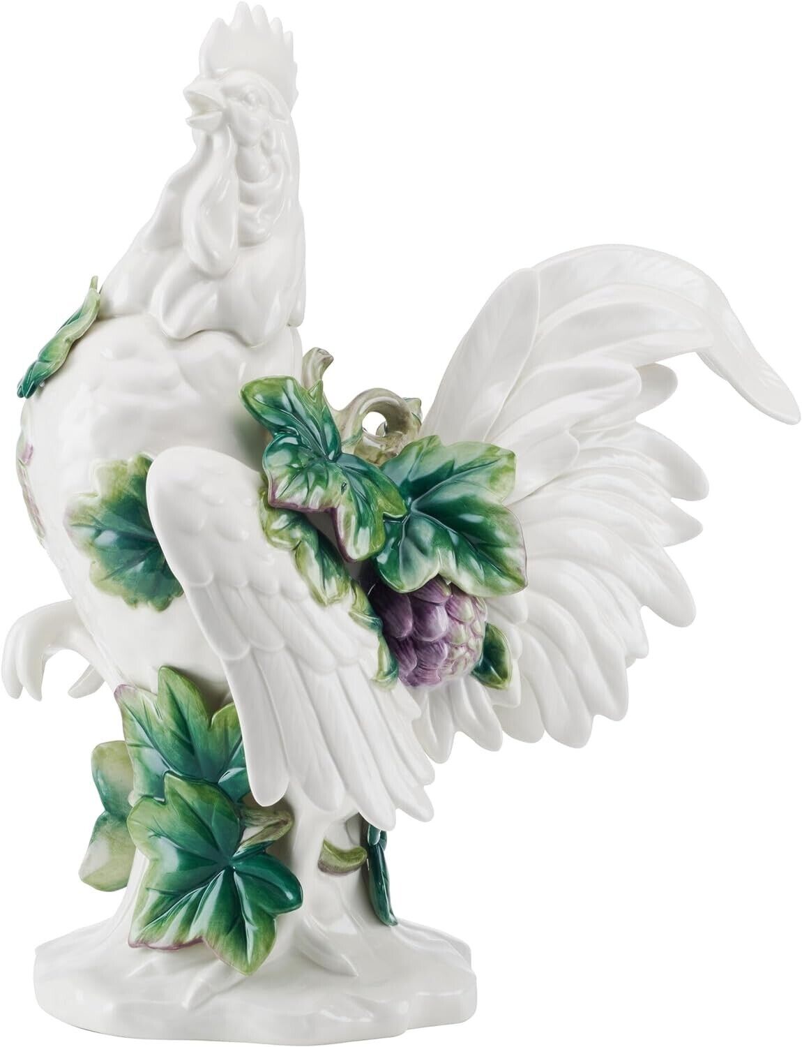 Fitz and Floyd Ceramic Rooster Figurine Sicily Green 19-Inch New In Box 5308970