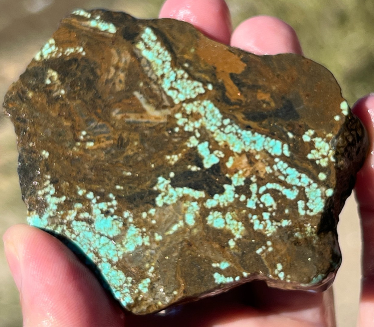 540cts Turquoise Old #8 Mine Nevada High Quality Slab 540cts 540cts Turquoise Old #8 Mine Nevada High Quality Slab 540cts