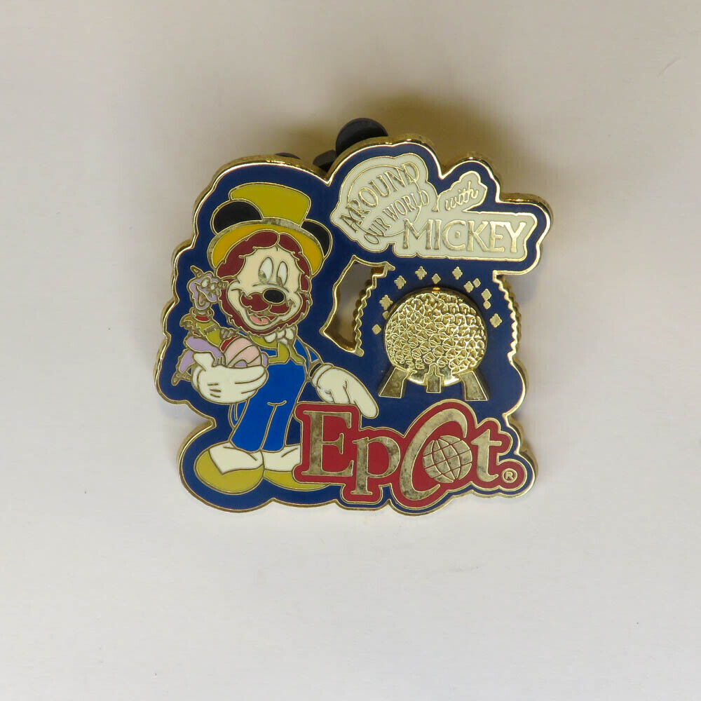 Disney WDW Dreamfinder Figment Dressed As Around Our World With Mickey Epcot Pin
