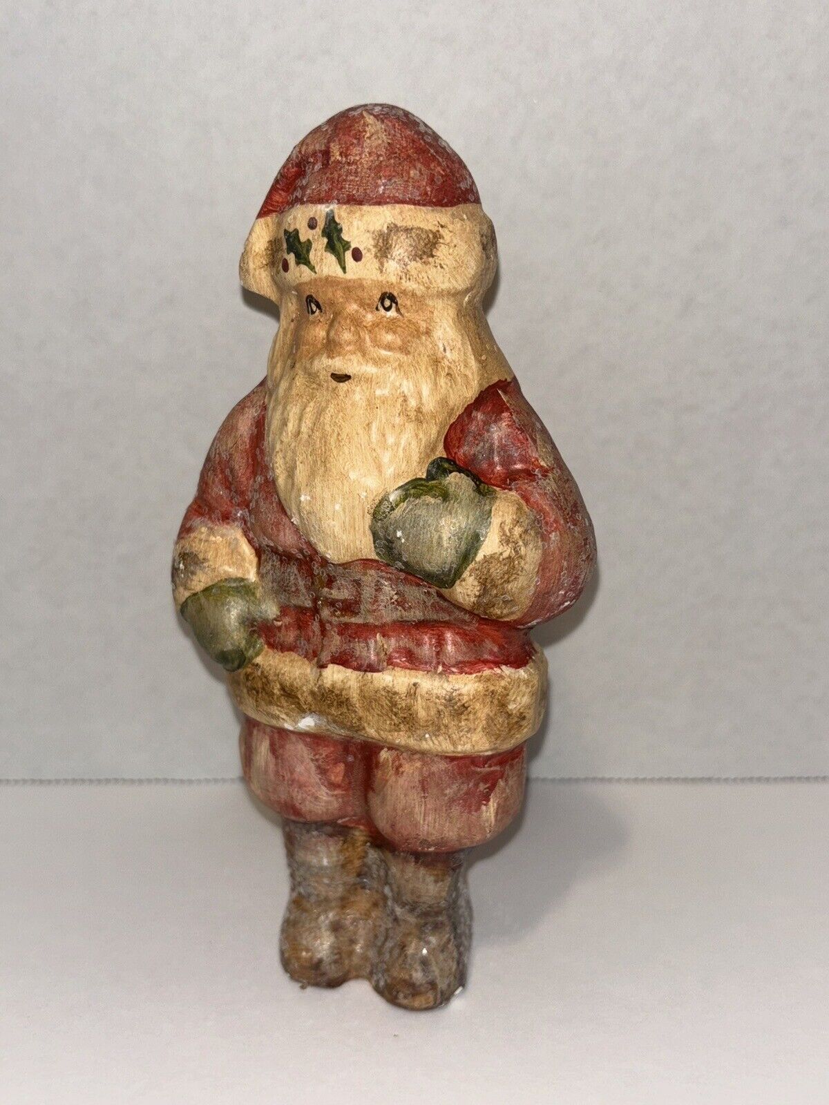 2014 Richard (Rich) Connolly Chalkware Folk Art Santa Limited Edition #156