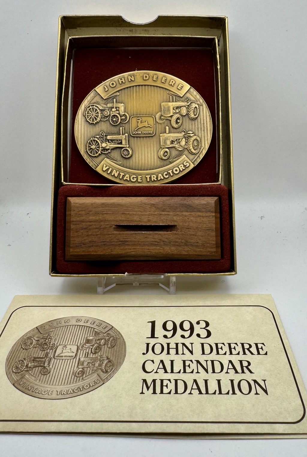 1993 John Deere Calendar Medallion Two Cylinder Tractors