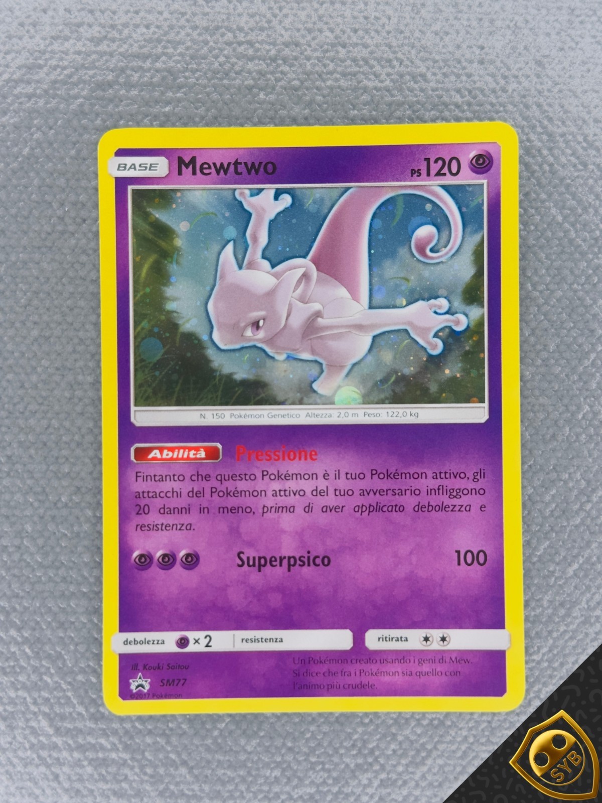 Mewtwo sm77 Black Star Promo Pokemon TCG Shining Legends Rare Italian Mewtwo sm77 Black Star Promo Pokemon TCG Shining Legends Rare Italian