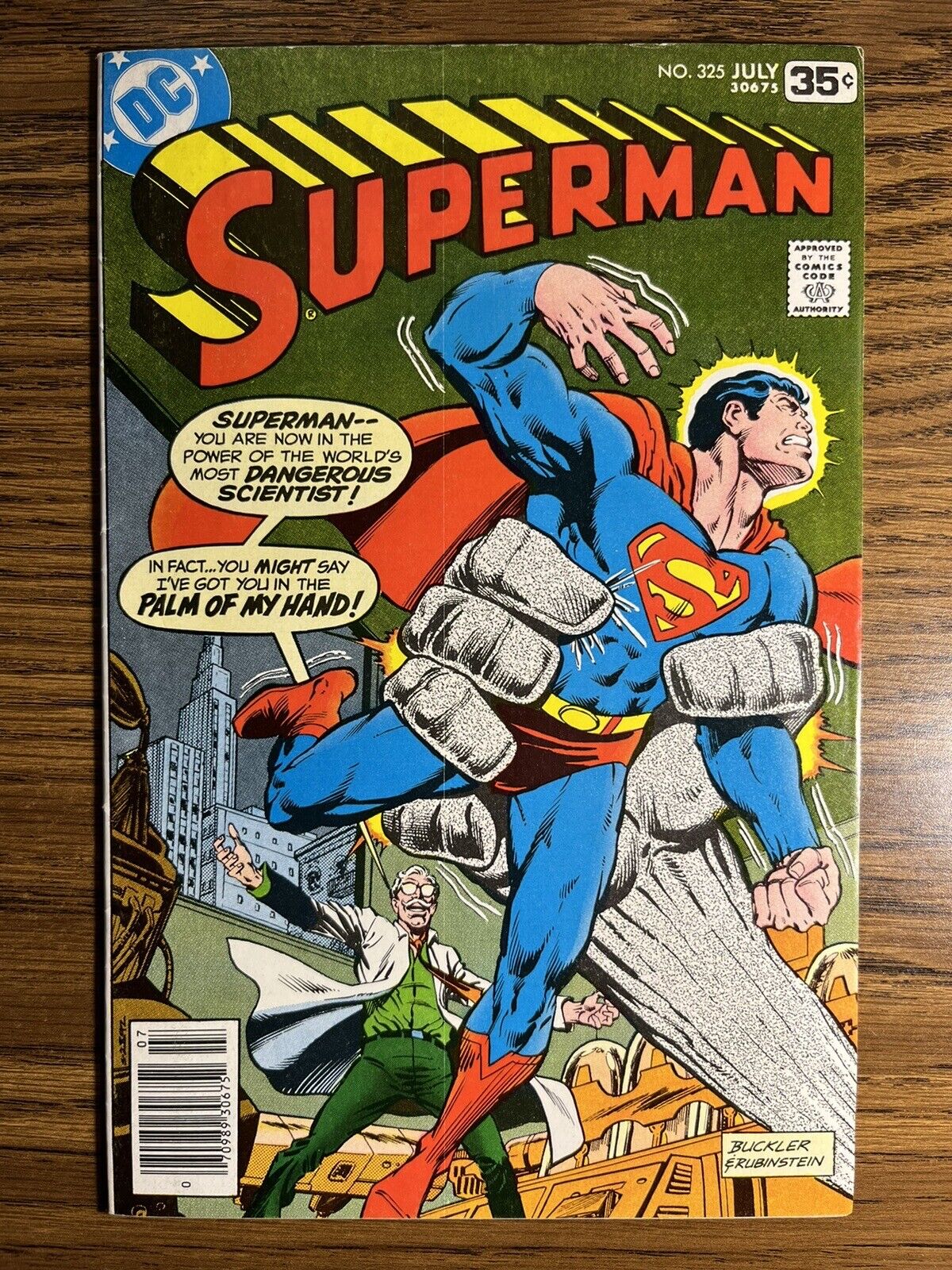 SUPERMAN 325 MARTIN PASKO STORY CURT SWAN COVER DC COMICS 1978 VINTAGE