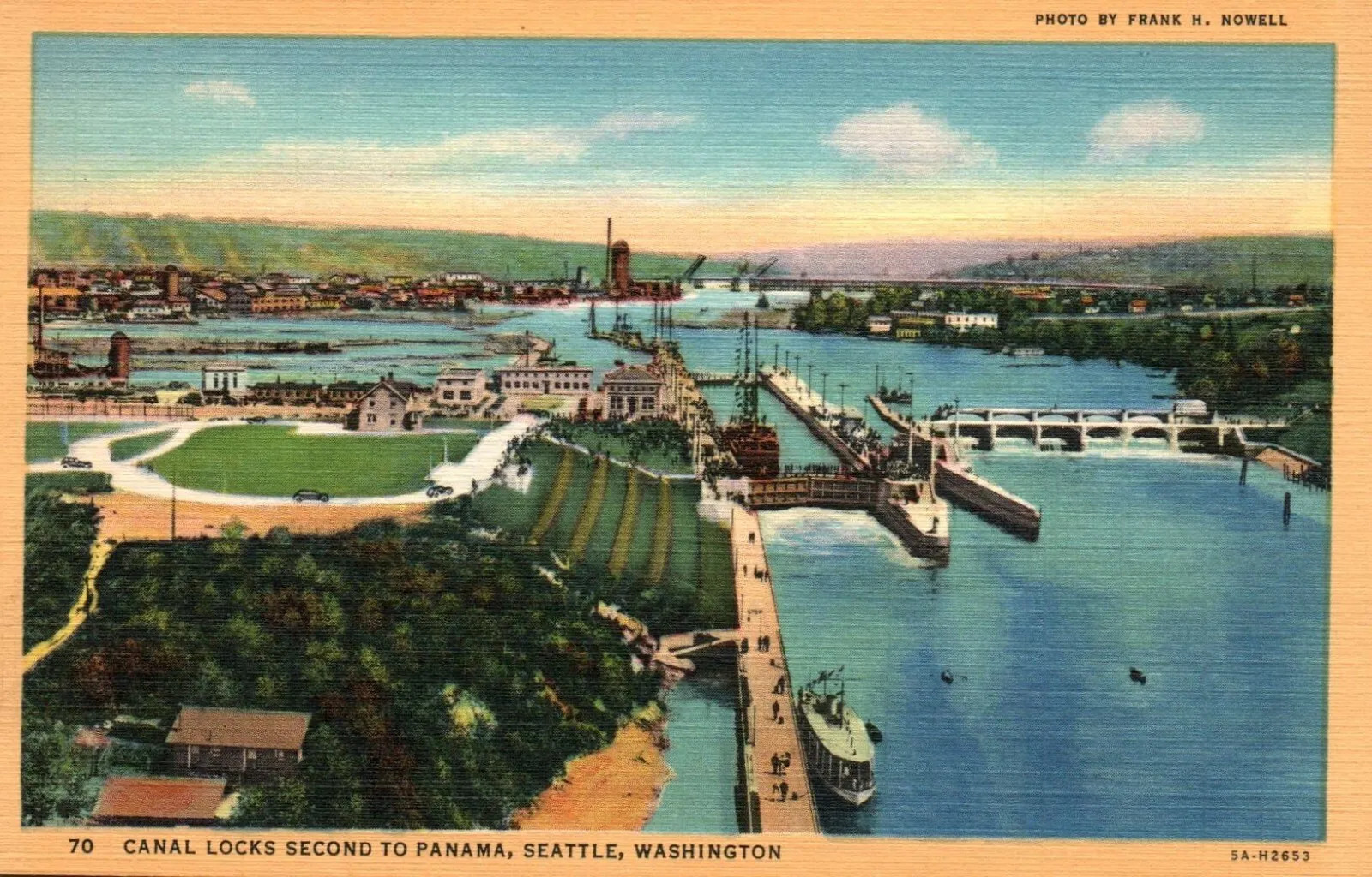 Vintage Postcard- 5AH2653 Canal Locks 2nd to Panama, Seattle -Unused Early 1900s Vintage Postcard- 5AH2653 Canal Locks 2nd to Panama, Seattle -Unused Early 1900s