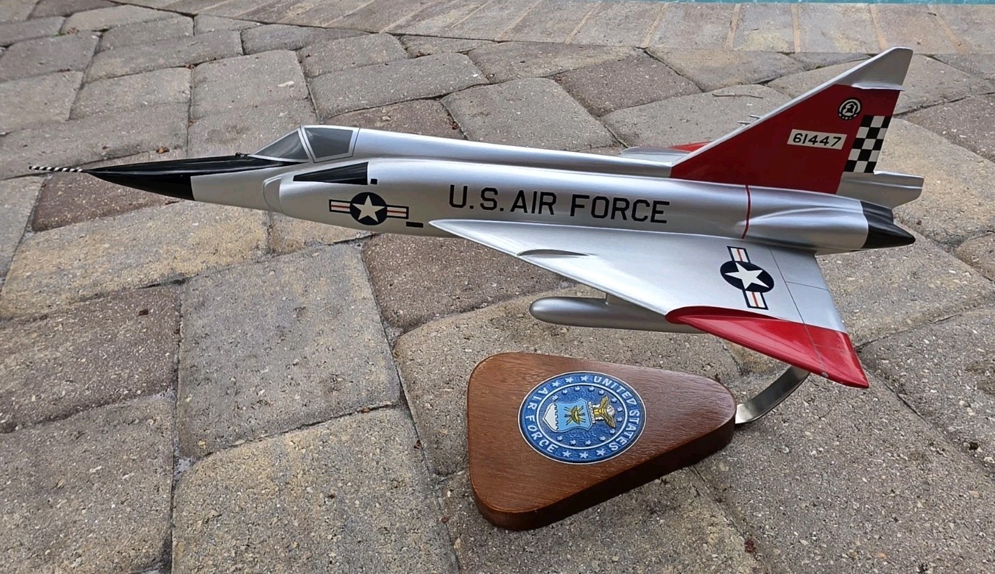 F-102 Delta Dagger F102 USAF Airplane Desktop Wood Model 1:32 Pacific Aircraft F-102 Delta Dagger F102 USAF Airplane Desktop Wood Model 1:32 Pacific Aircraft