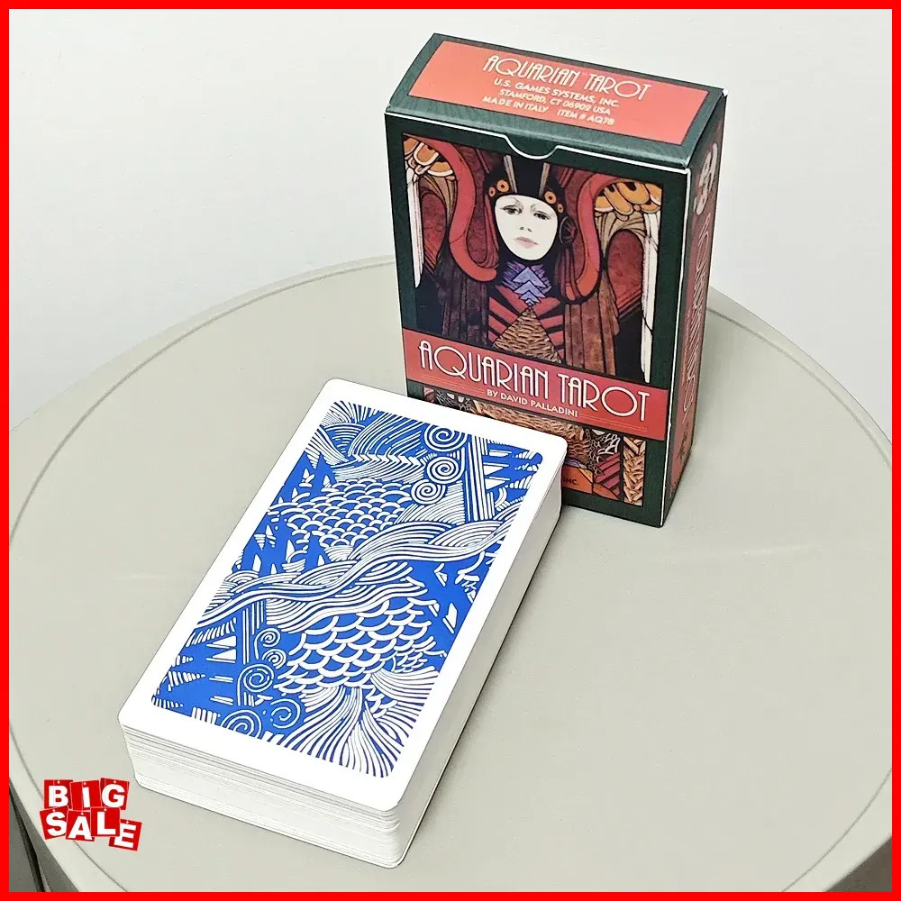 Aquarian Tarot Deck 78 Pcs Classic Tarot Cards Printed on 350GSM Double Embossed