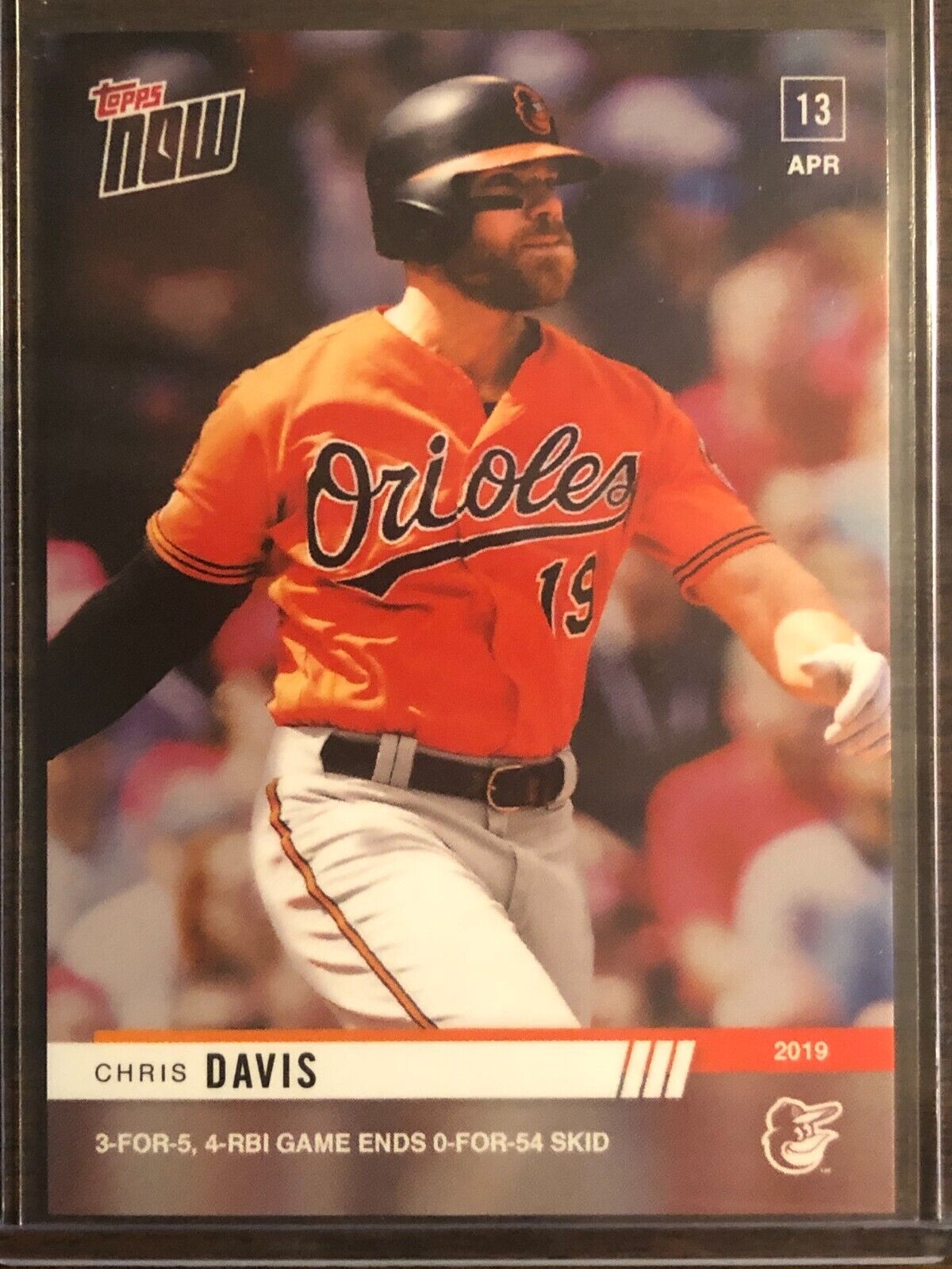 2019 Topps Now #81 Chris Davis Baltimore Orioles