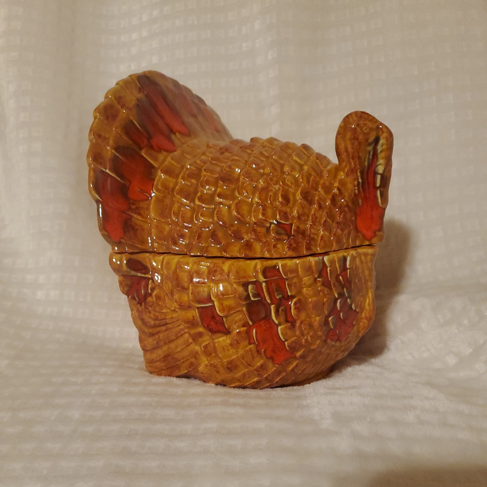 vintage Thanksgiving Turkey Ceramic Candy Dish vintage Thanksgiving Turkey Ceramic Candy Dish