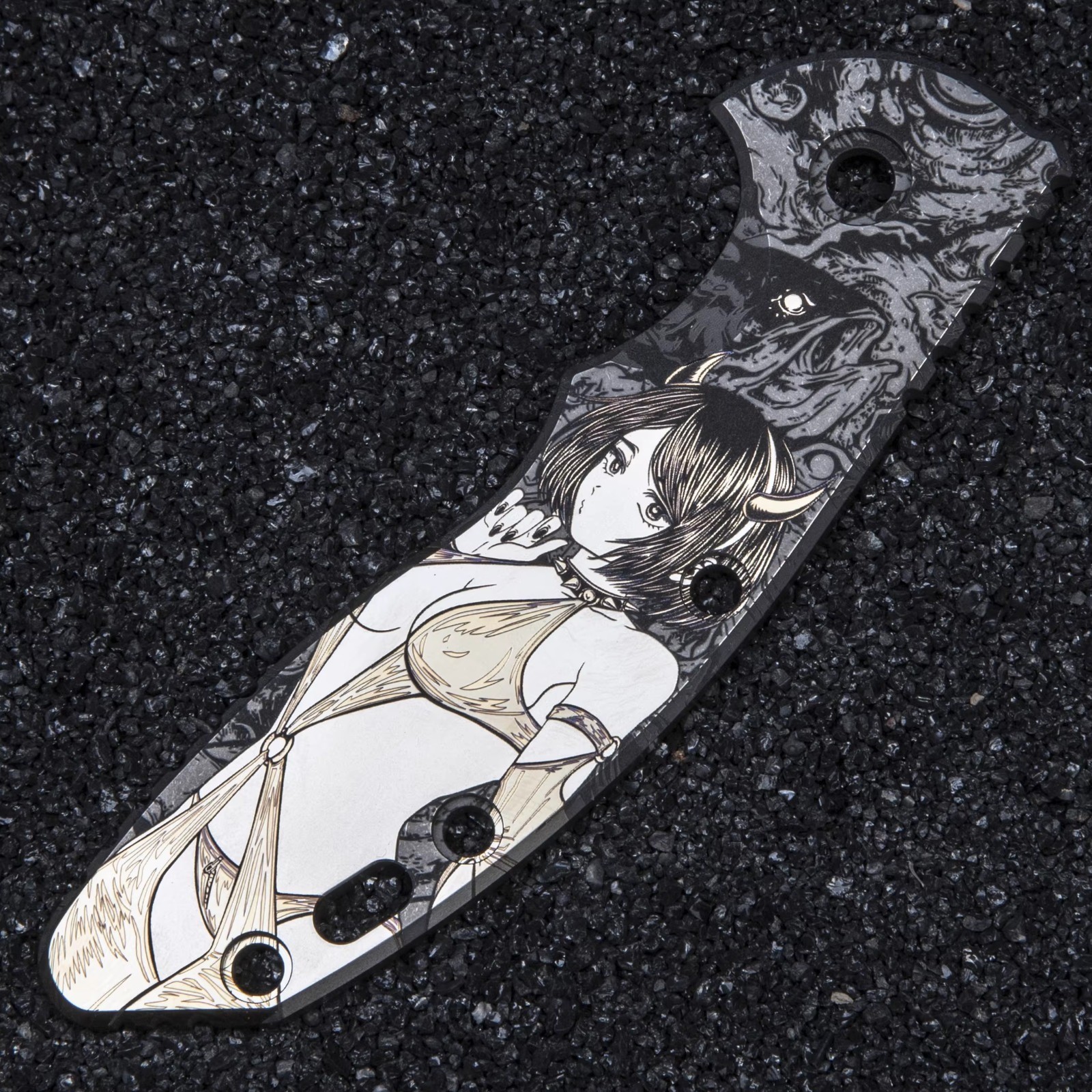 1 Pc Hand Carved Patterns Grip for Rick Hindrer XM18 3.5” 1 Pc Hand Carved Patterns Grip for Rick Hindrer XM18 3.5”