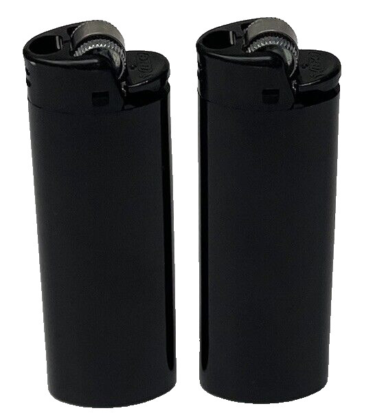 2x Limited Edition All Black BIC Collectable Lighters Brand New 2x Limited Edition All Black BIC Collectable Lighters Brand New